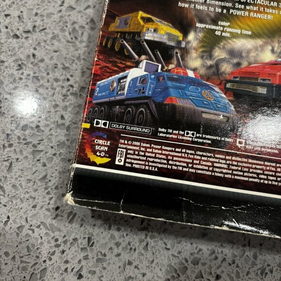 Power Rangers In 3D Triple Force (VHS 2000) Saban Super Sentai VERY RARE! Y2K - Picture 3 of 5